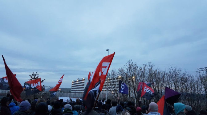 Frauenkampftag 2018: Demonstration zur Frauen-JVA Chemnitz am 11. März 2018