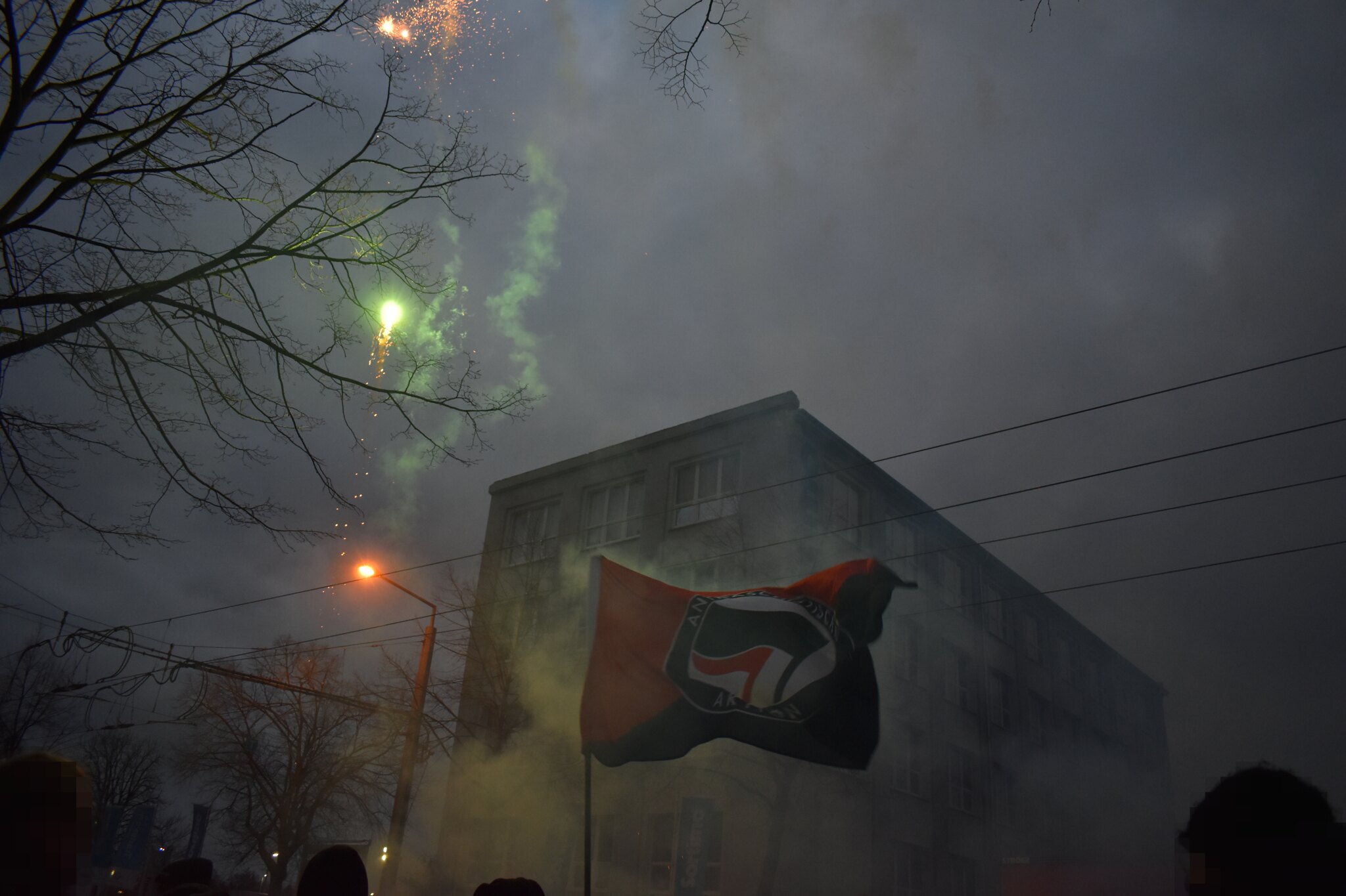 Silvesterdemo am Abschiebeknast in Dresden