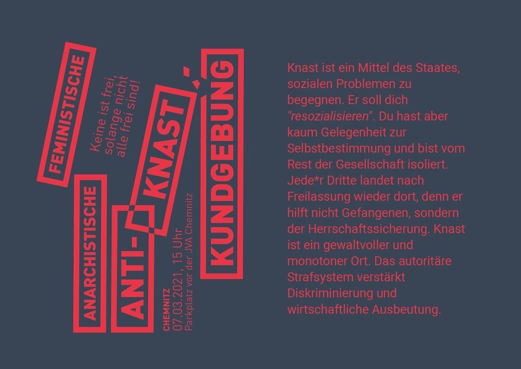 Jingel für Chemnitzdemo und gemeinsame Anreise aus Dresden