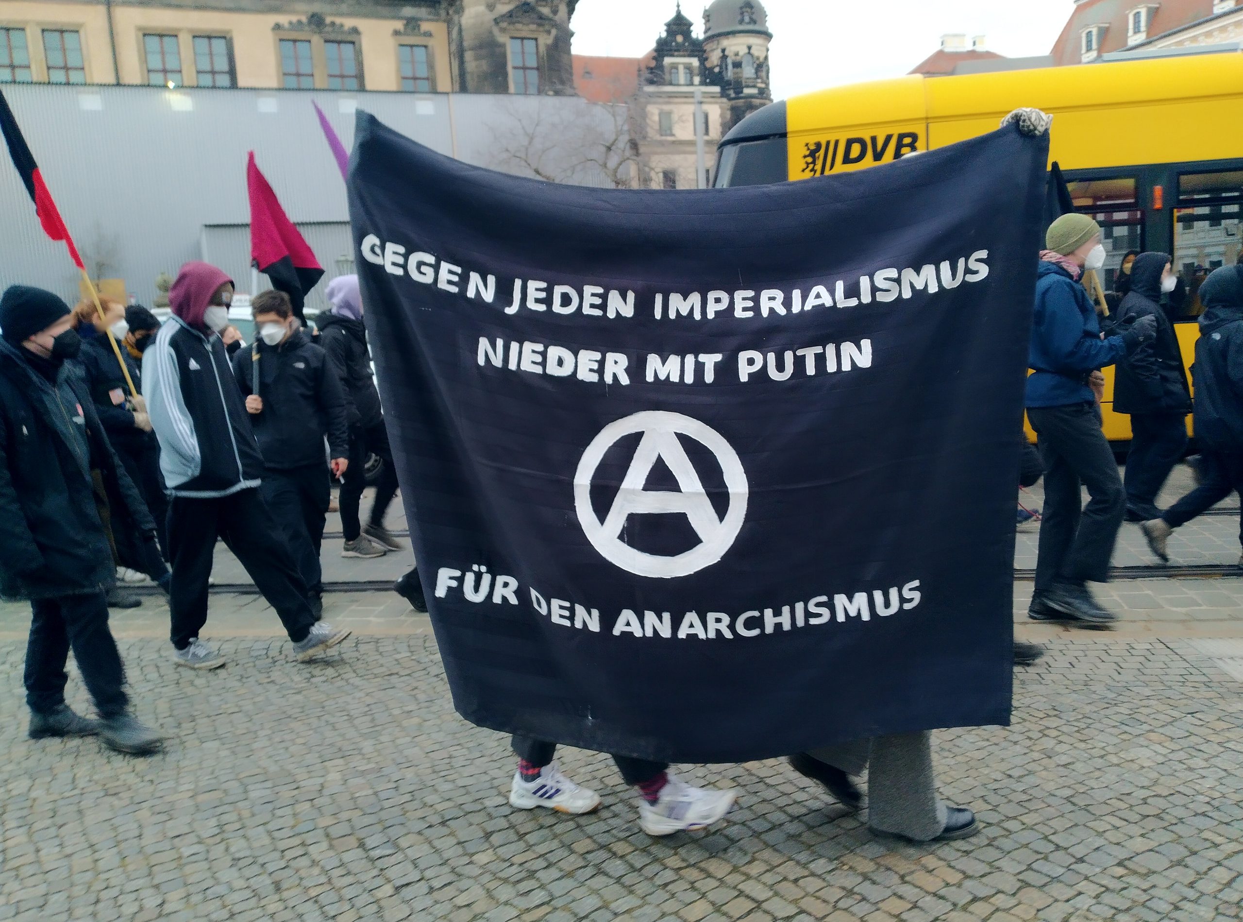 Fotos von der Demo gegen den Krieg in der Ukraine am Freitag.