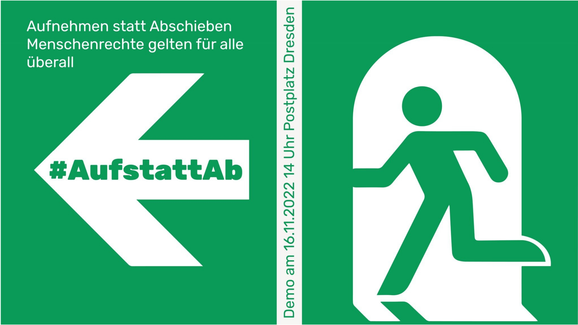 Demonstration: Aufnehmen statt Abschieben! 16. November