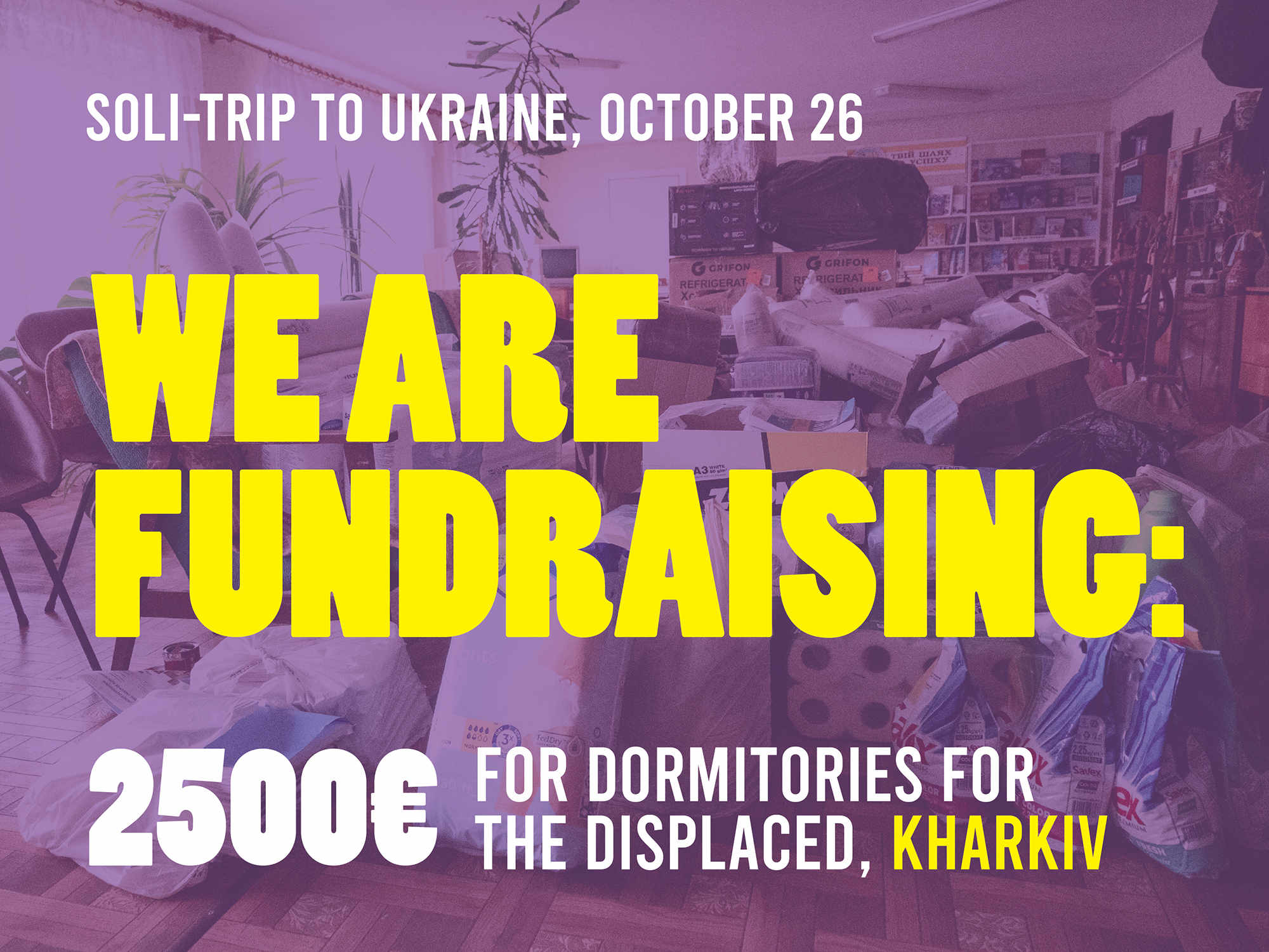 Spendenaufruf – Ukraine Solidarity Trip Oktober 2026